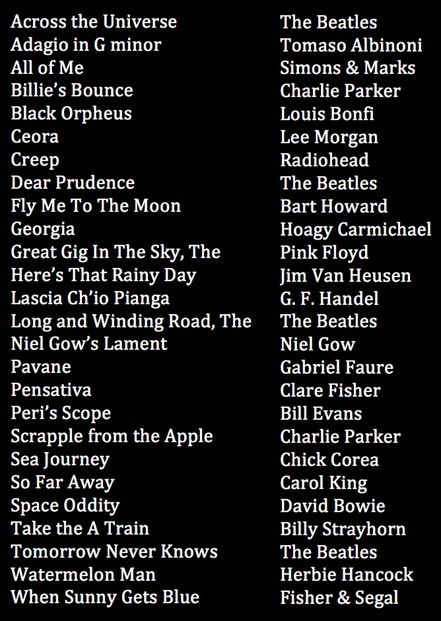 Black song list